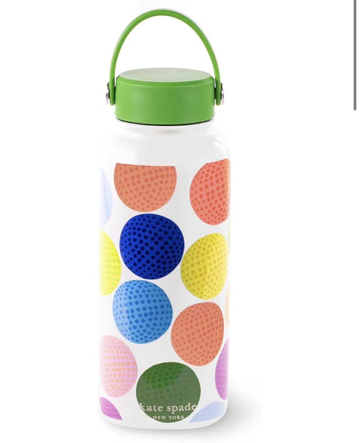 Kate Spade New York XL Insulated Stainless Steel Water Bottle~33oz~Mini Golf~NWT