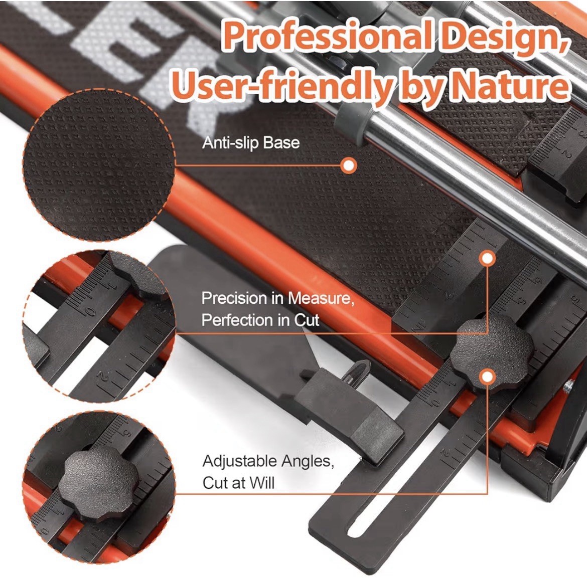 Manual Tile Cutter, 17 Inch Professional Ceramic Tile Cutter
