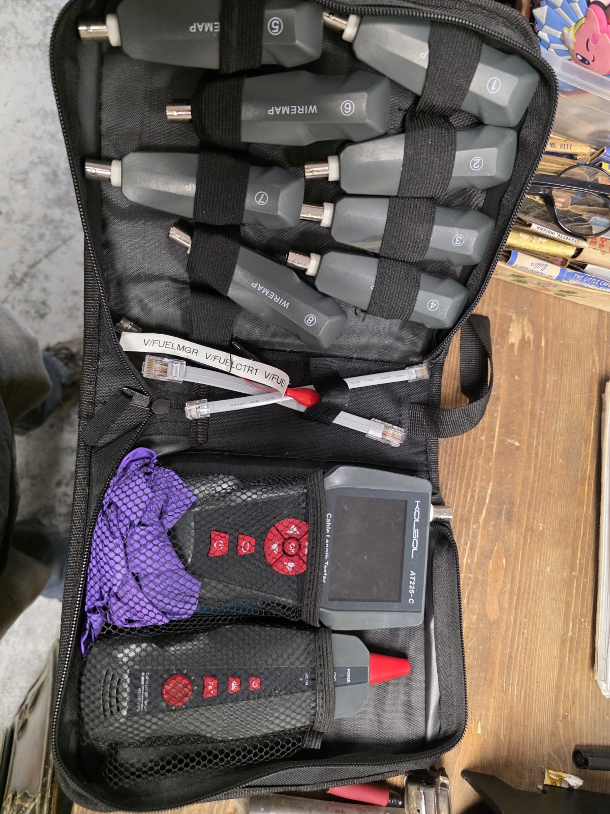 KOLSOL Network Cable Tester, AT226-C LAN Network Cable Tester for RJ45, RJ11,