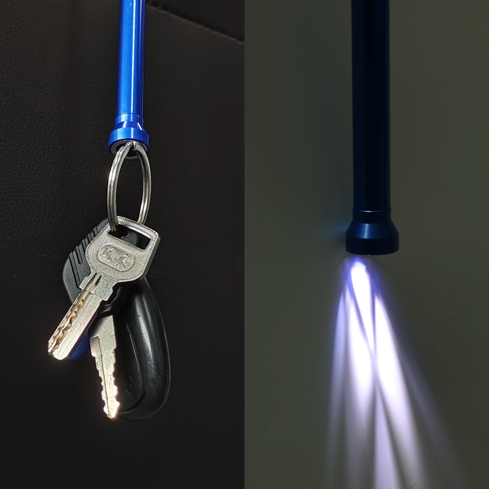 Flexible Claw Pickup Tool with Magnet telescoping led Blue