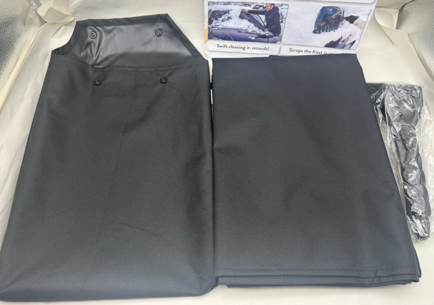 Standard Cover for Ice and Snow, Durable 600D Oxford Fabric, Small 64" x 42"READ