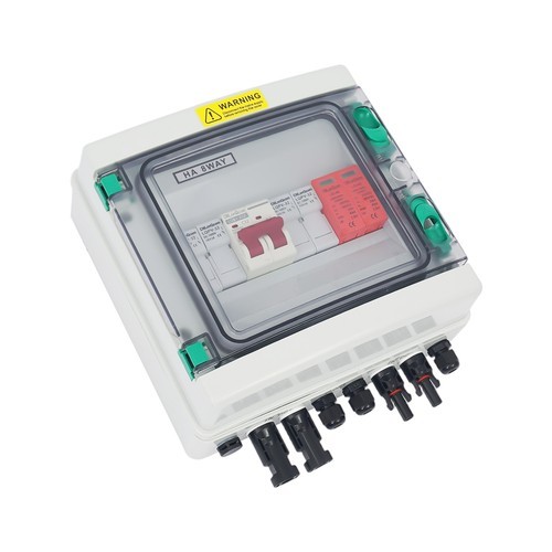 2 String Solar Combiner Box Switch Waterproof Circuit Breaker Protector Box