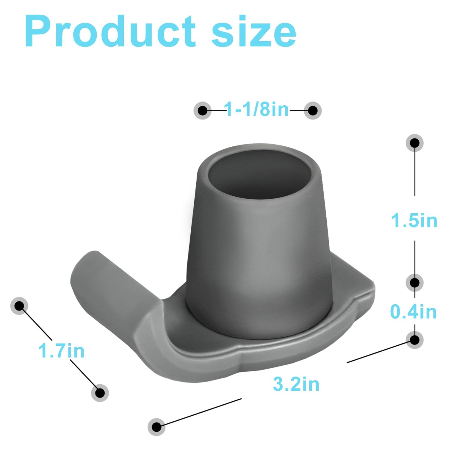 Dotday 4 Pack Walker Skis Glides for Folding Walkers, Essentials Univers