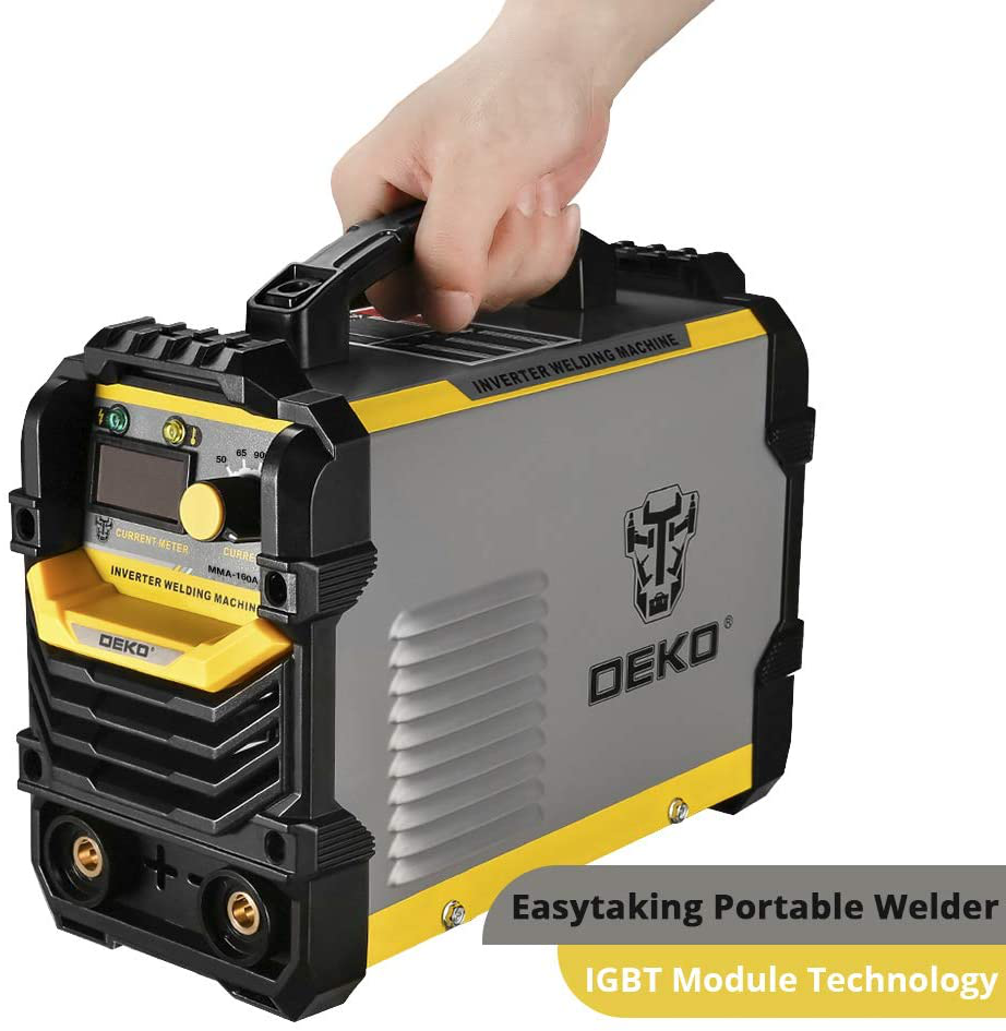 160A ARC Welder Machine IGBT Digital Display Electrode Holder Work Clamp Input