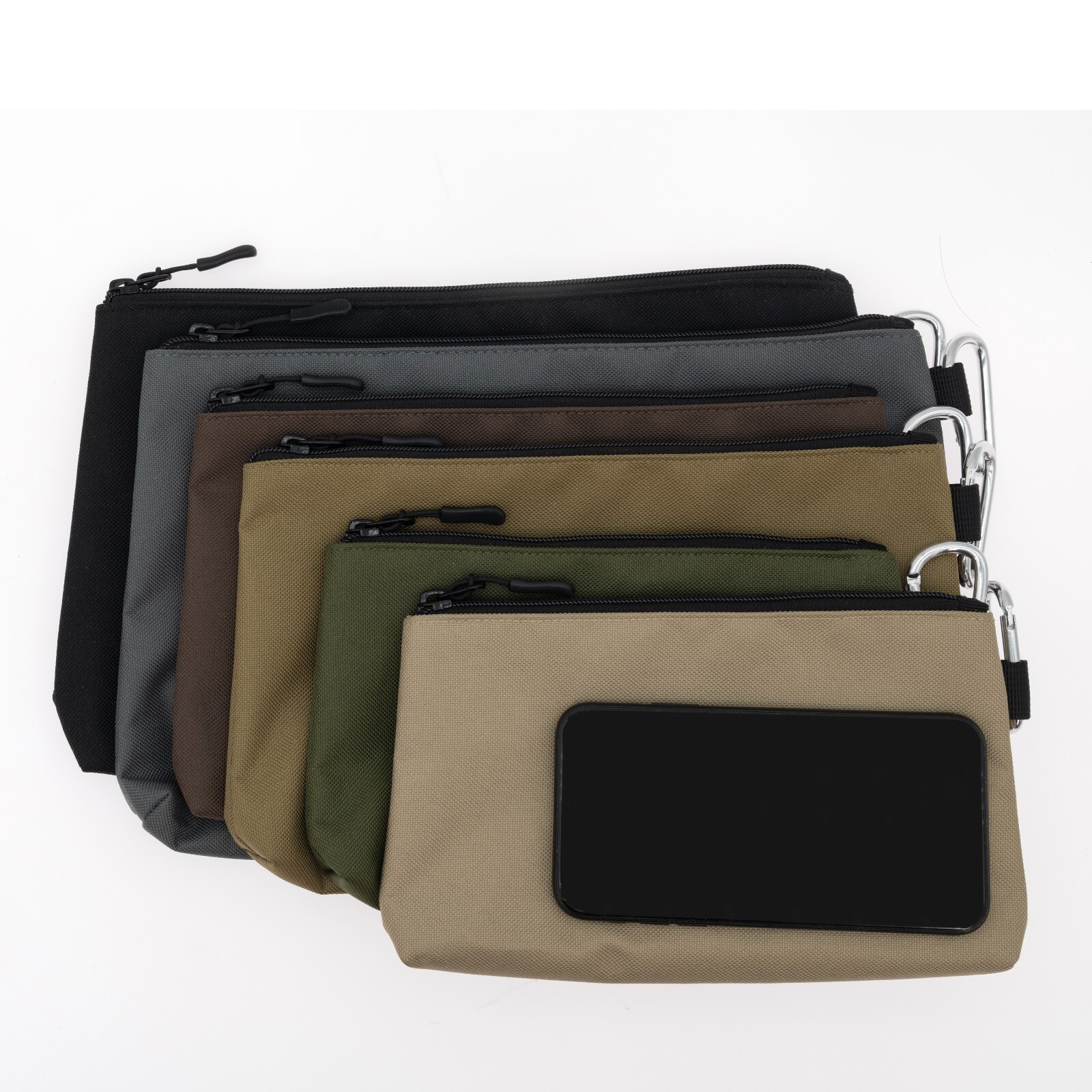 Coreflex 6 Pack Multi Size Small Tool Bag, Multipurpose zipper storage bag