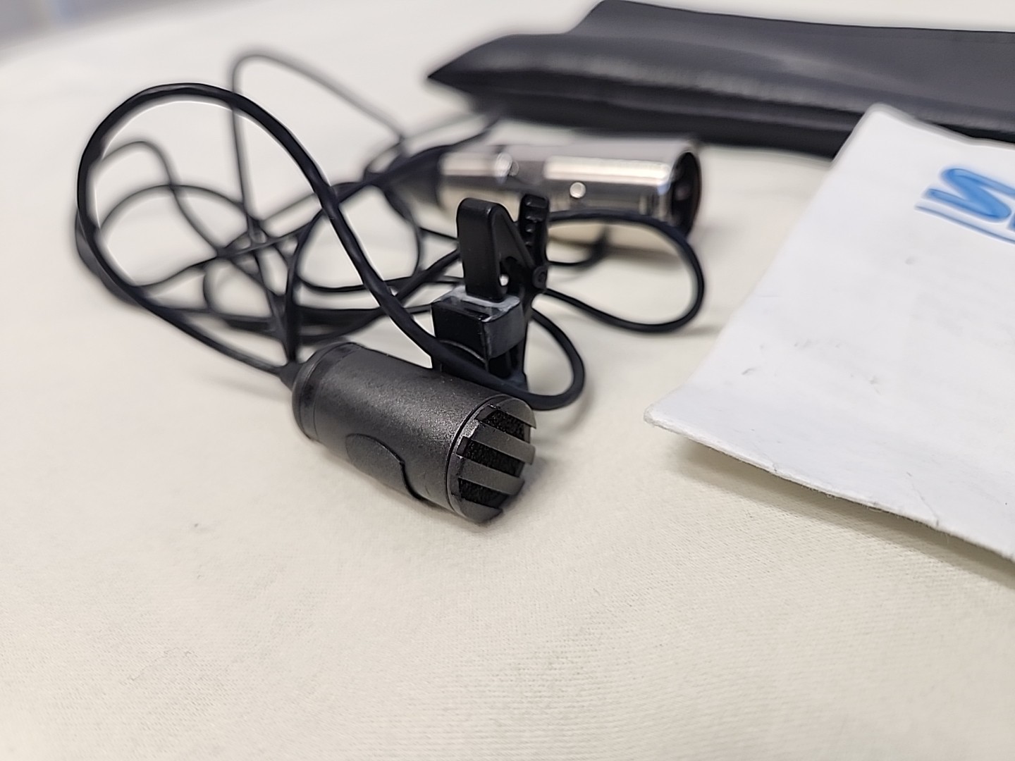 SHURE SM11 Dynamic Lavalier Microphone with Lapel Tie Clip - TESTED