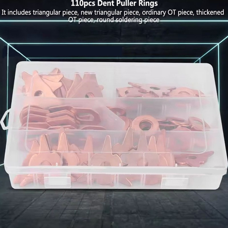 110Pcs Triangle OT Round Dent Pulling Straight Washer for Automotive Sheet