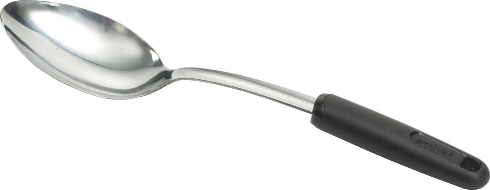 (2 pack) 13" Stainless Steel Basting Spoon, Silver and Black