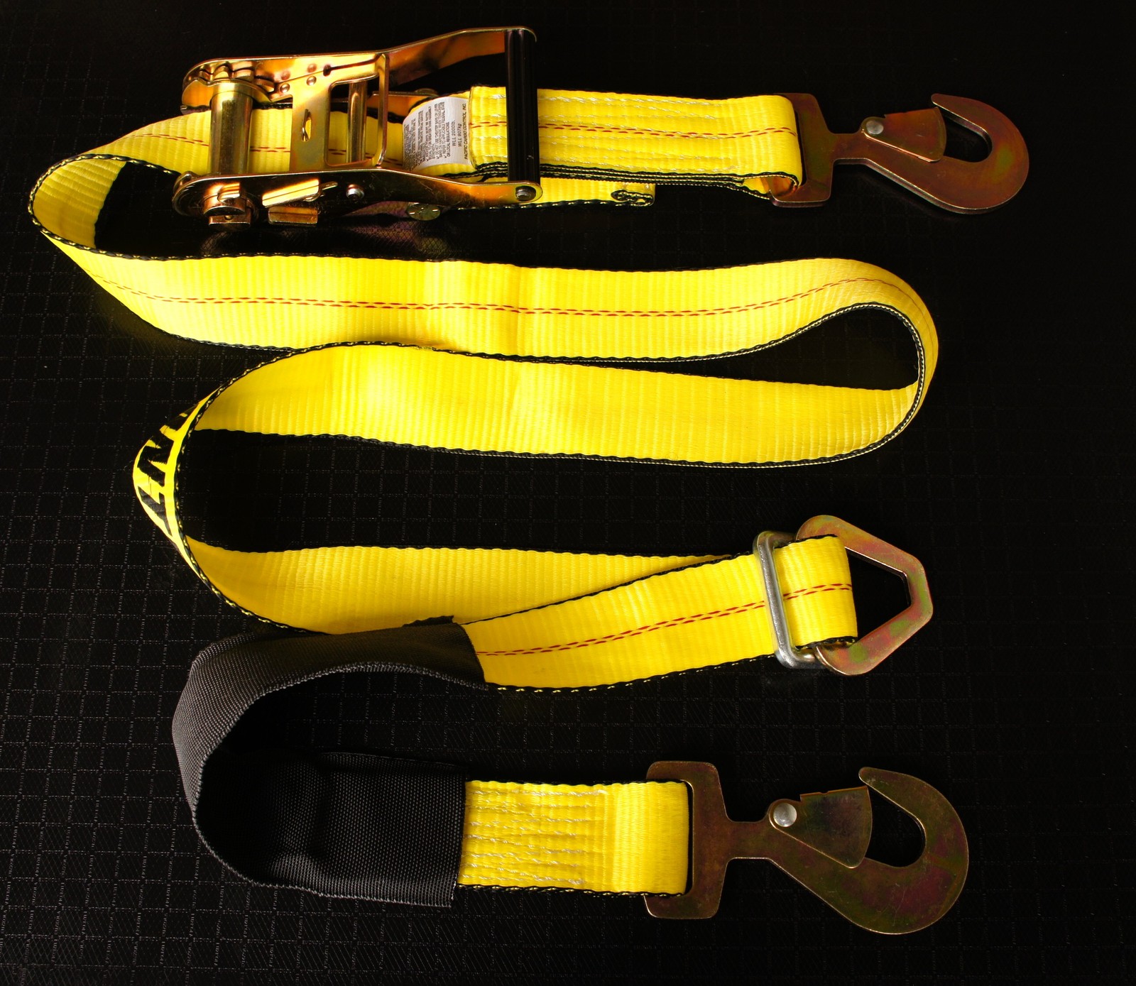4 Axle Straps Race Car Trailer Car Hauler Tie Down Ratchet Strap Flatbed Tow YL