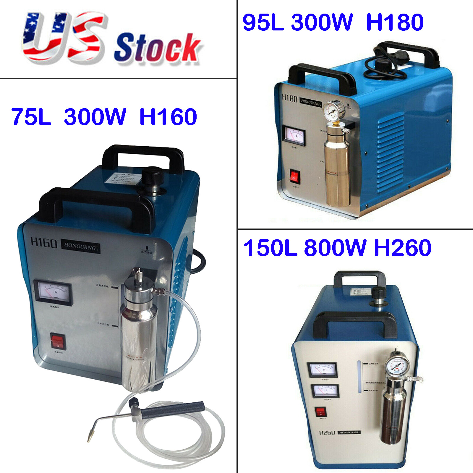 110V Acrylic Polisher Machine, Oxygen Hydrogen Flame Generator 75L / 95L / 150L