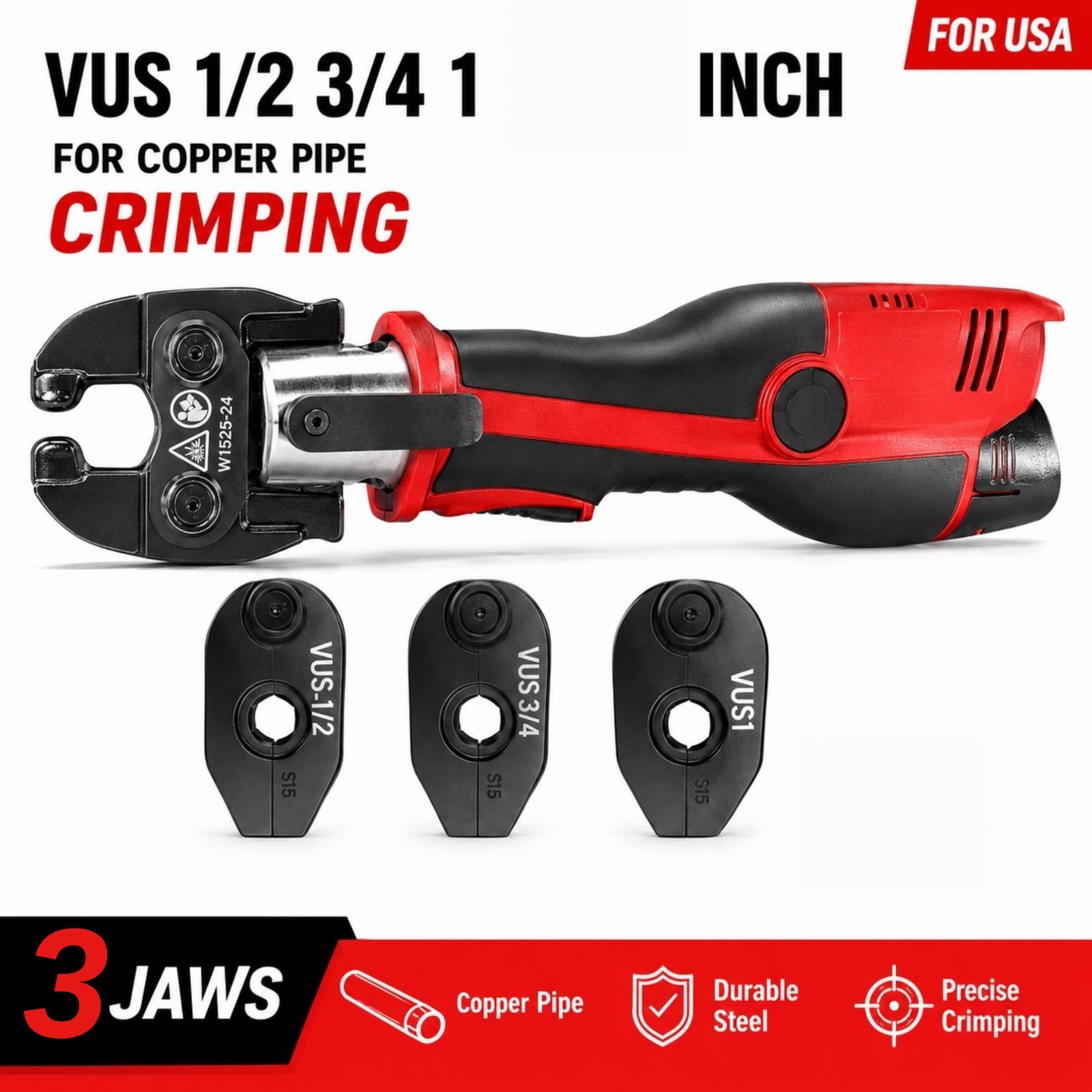 Press Ring Jaw Compatible with Milwaukee M12 2473