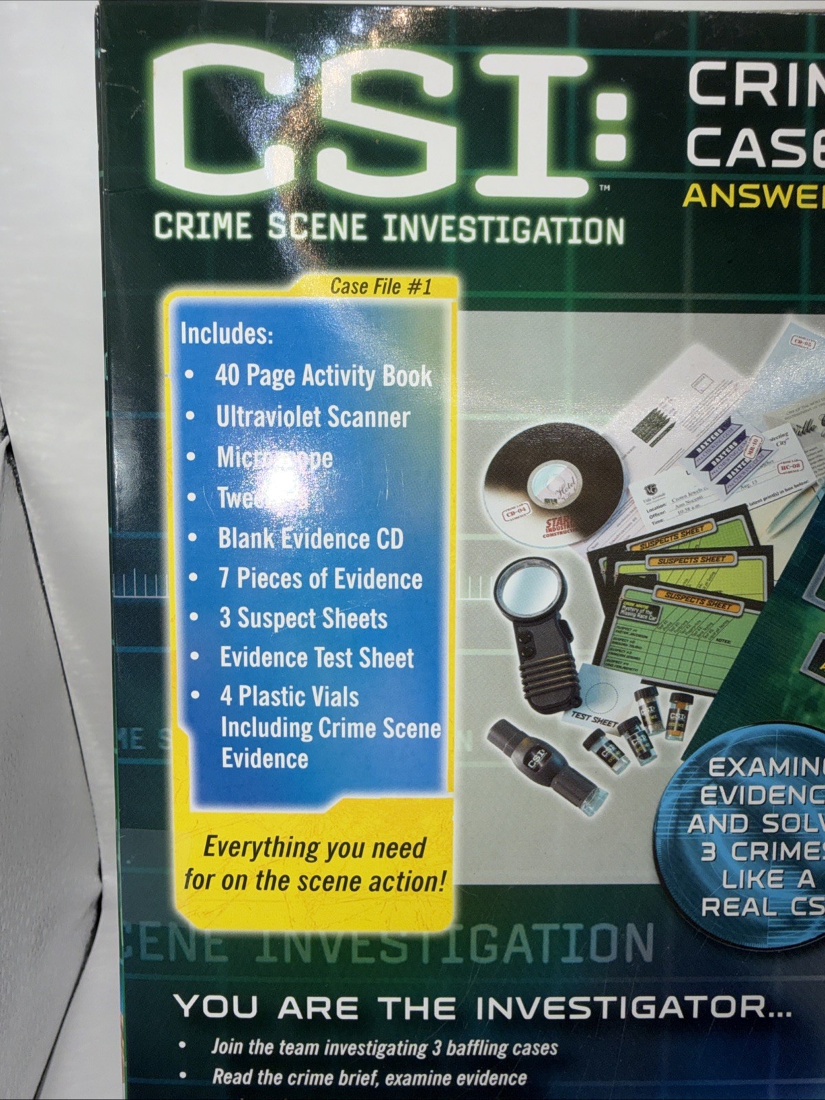 CSI: Crime Solving Kit Case File #1 Kit New In Box