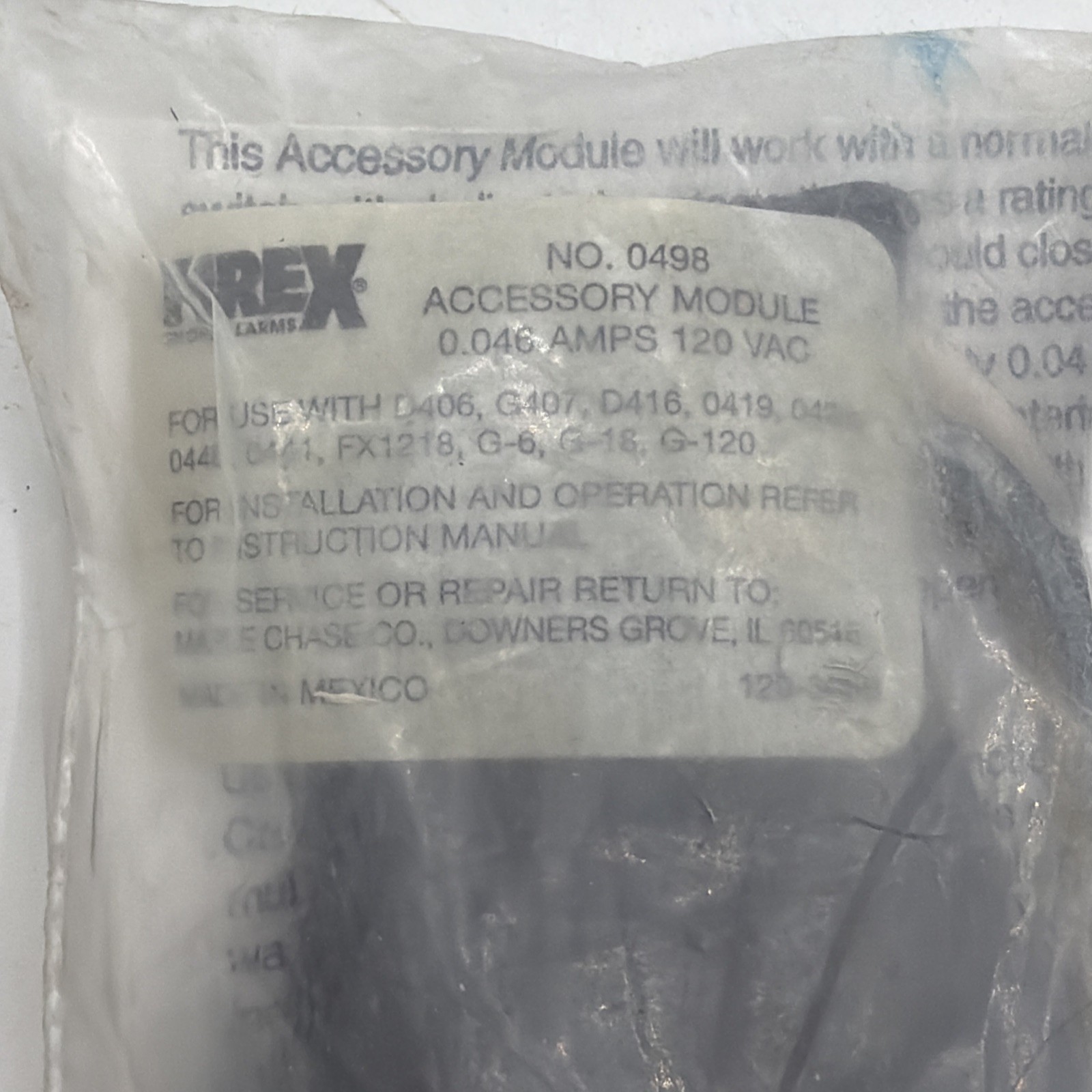 Firex Smoke Alarm Accessory Module 0498 NEW SEALED