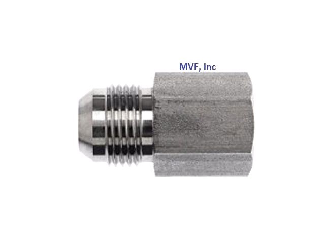 1/2" Male JIC X 3/8" Female NPTF, 37° Flare to Pipe Adapter Hydraulic 2405-08-06