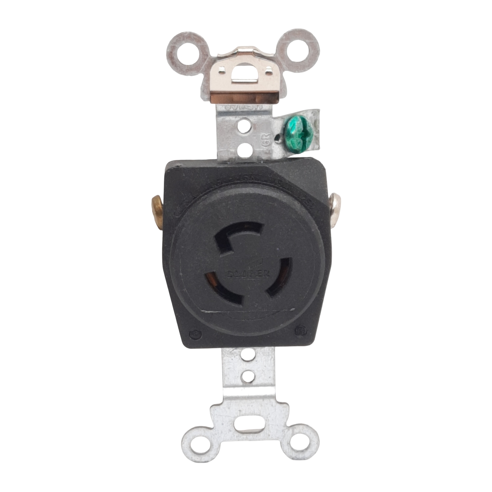 Lot of 2 Eaton Arrow Hart CWL515R Locking Receptacle, 2-Pole/3-Wire, 15A 125VAC