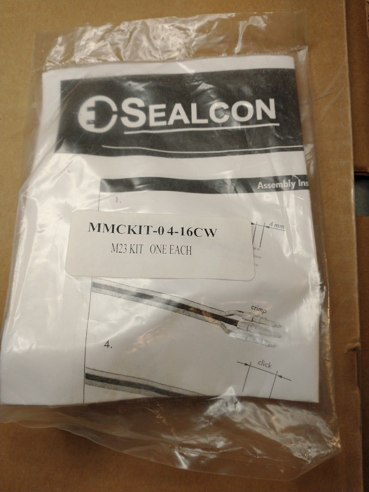 SEALCON M23 Signal Connector MMCKIT-04-16CW - Fast Shipping