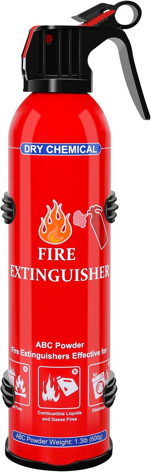 ABC Dry Chemical Fire Extinguisher with Wall Mount - Household Marine Fire Ex...