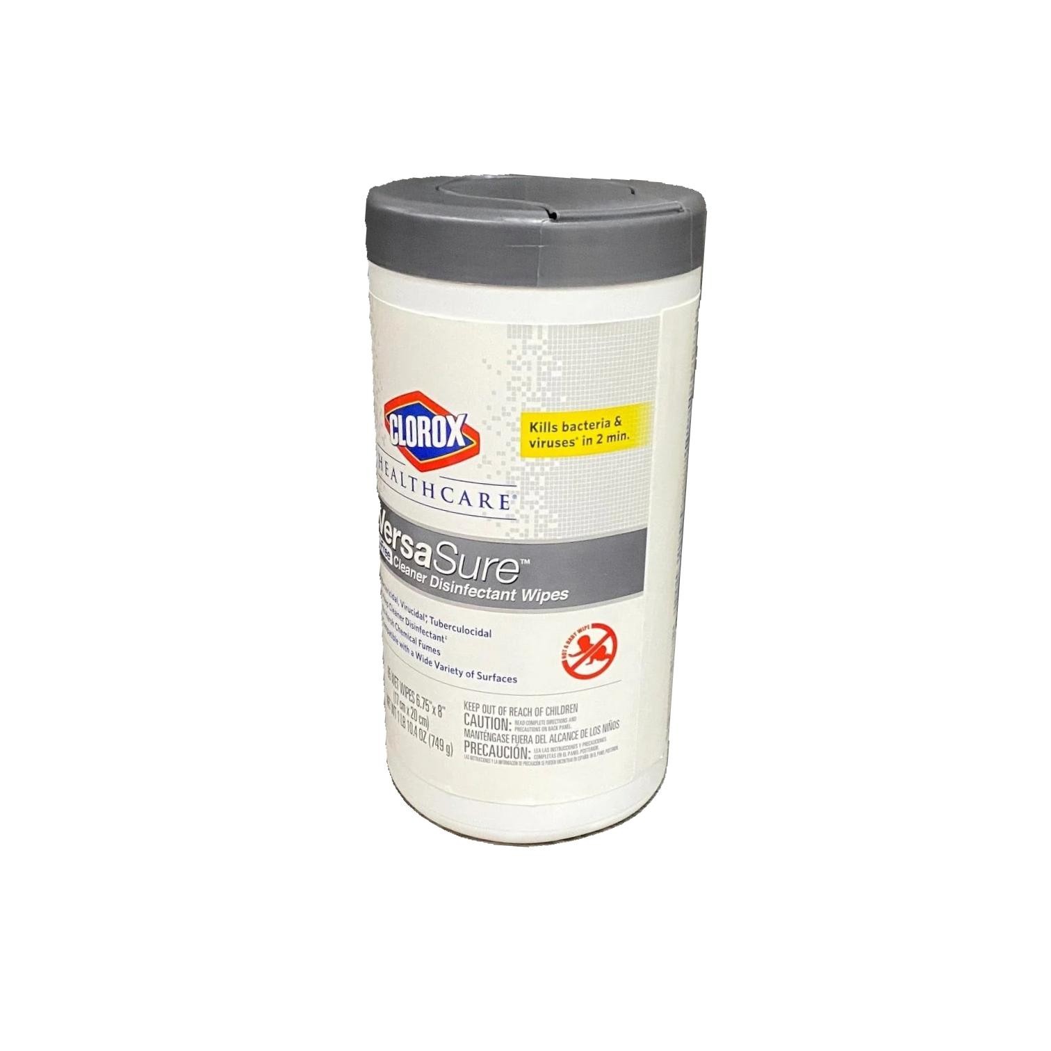 Clorox Healthcare 31757 VersaSure Alchohol Free Cleaner Disinfectant Wipes 85/Pk