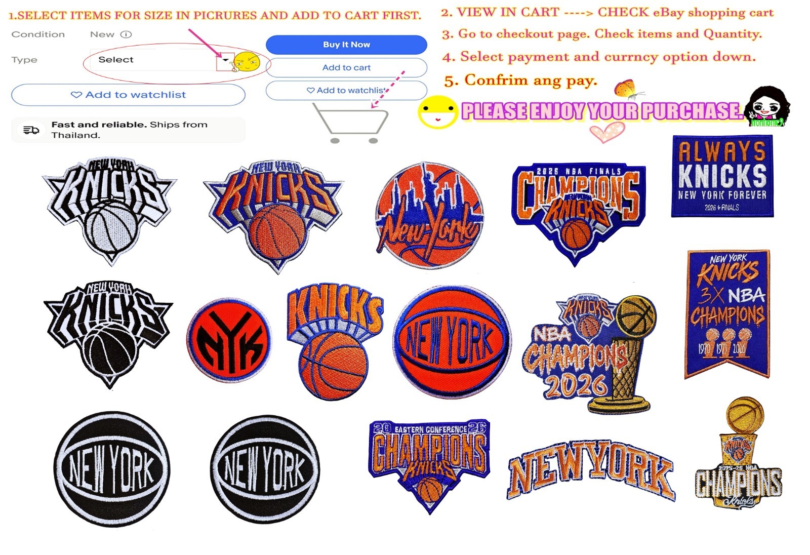 New York🏀Knicks Basketball PATCHES Embroidery NBA logo iron&Sewing on Fabrics