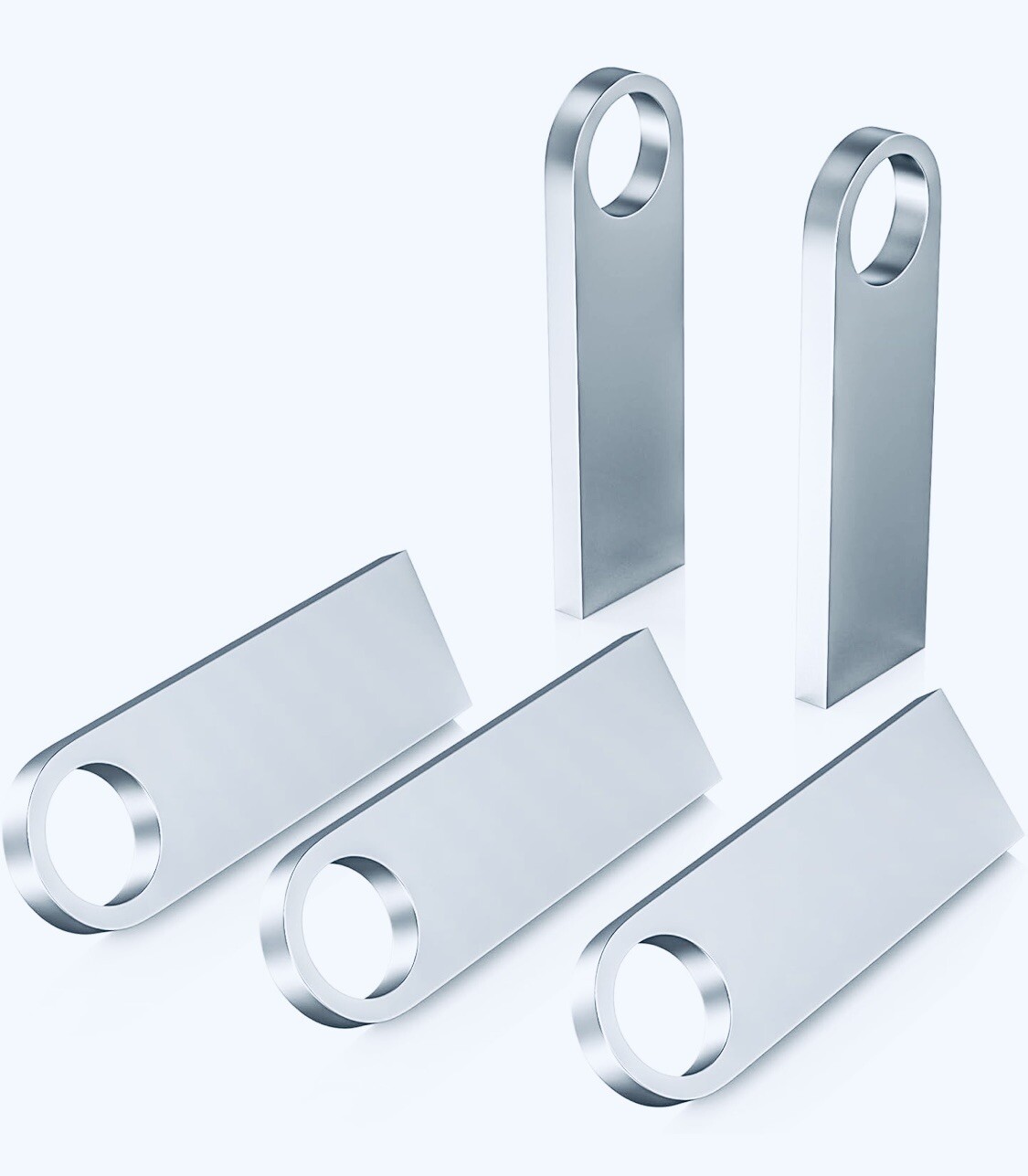 METAL USB STICK 100 PCS 8GB NO LOGO