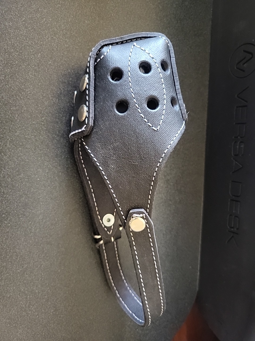 K9 Leather Agitation Police Dog Muzzle, Handmade, Black SEE PICS FOR SIZE