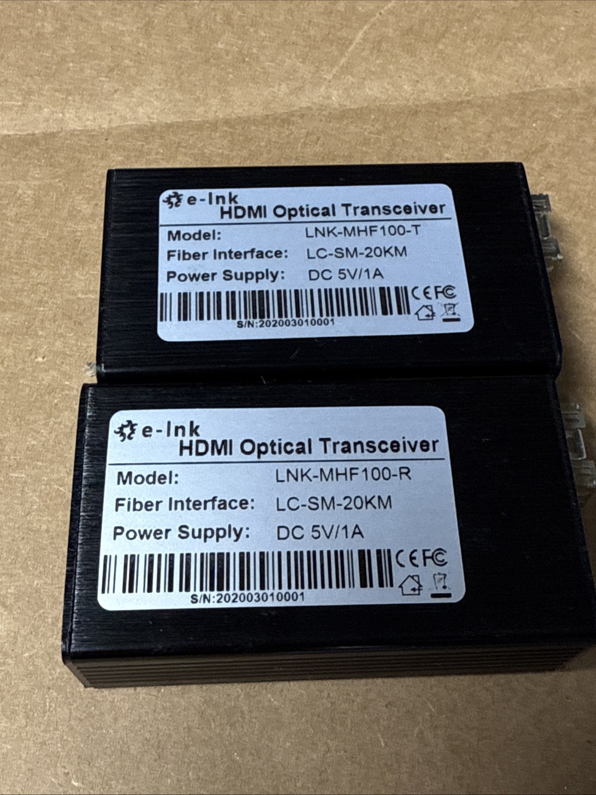E-Link Mini HDMI Fiber Optic Extender New