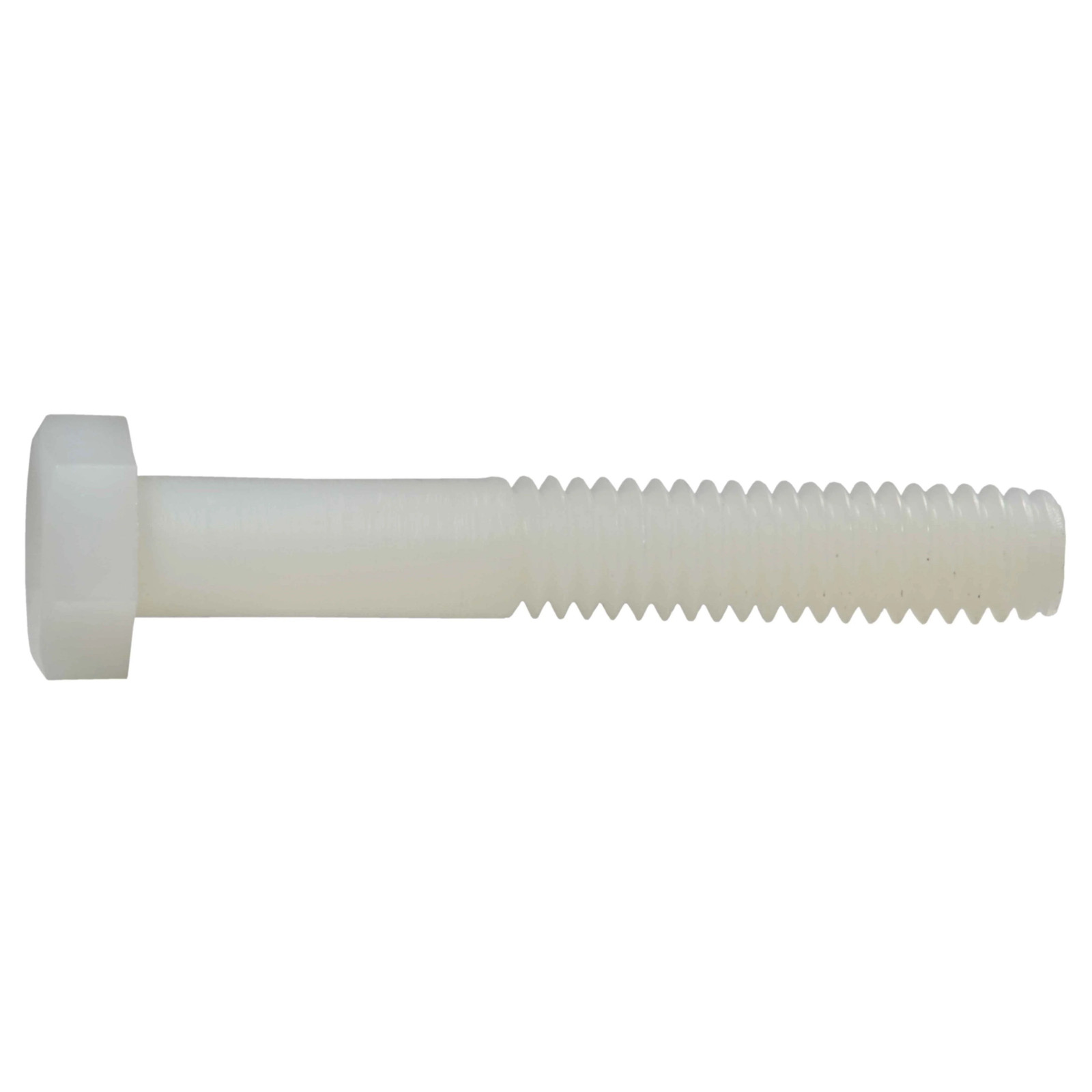 5/16"-18 x 2" Nylon Plastic Coarse Thread Hex Cap Screws (8 pcs.)
