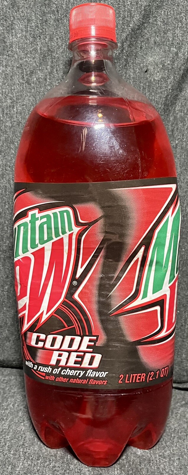 Mountain Dew Code Red 2 liter 2008