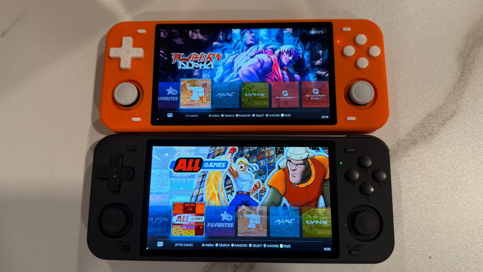 Powkiddy RGB 10 Max w 128 gb card and almost 30,000 games arcade handheld