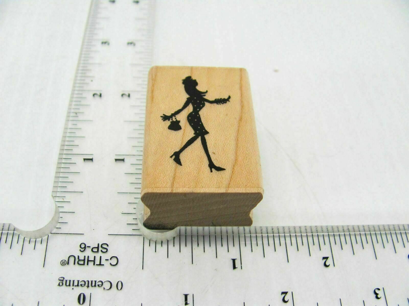 Fancy Girl Rubber Stamp - Stamp Set A678