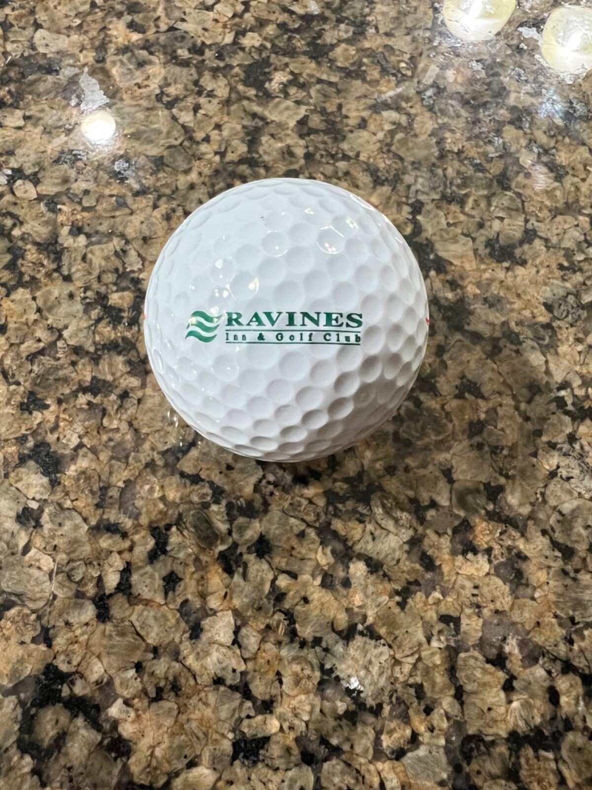 LOGO GOLF BALL-ORIGINAL RAVINES INN & GOLF CLUB-FL-CLOSED-OLDER LOGO‼️