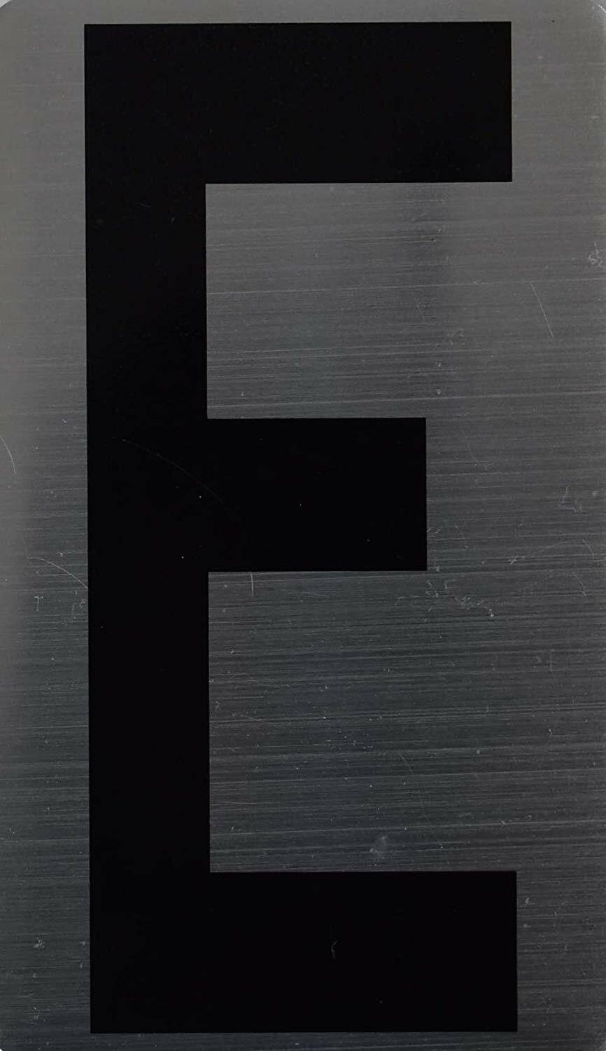 House Letter Sign/Apartment Letter Sign-Letter E(Silver,3x5)-REF24-1027