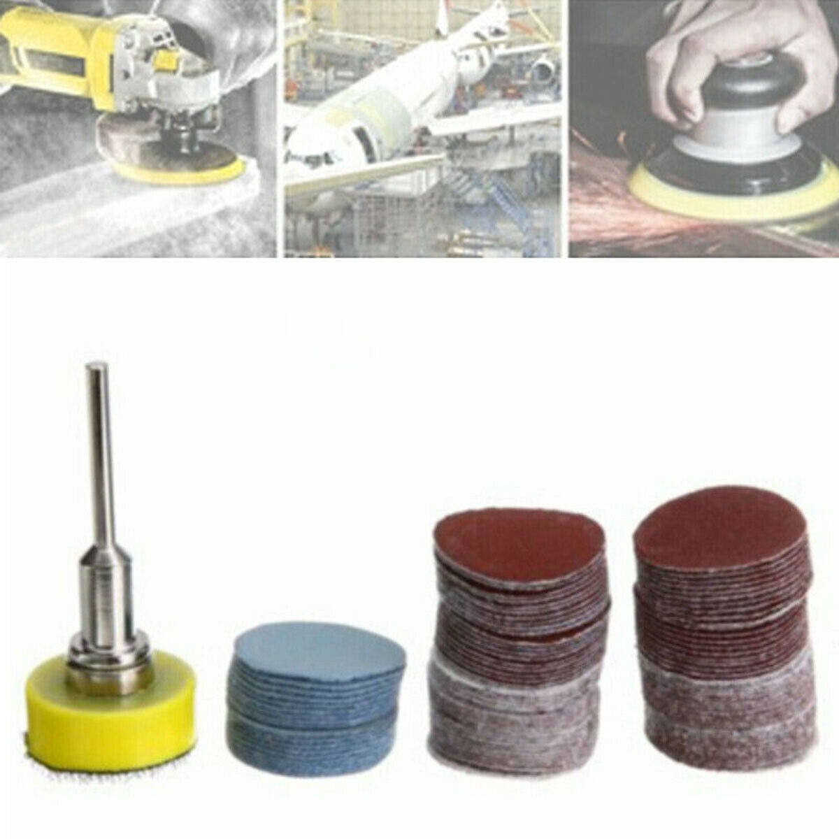 100x Sanding Discs Polishing Wheel Buffing Pad Drill Bits Power Tools For Dremel