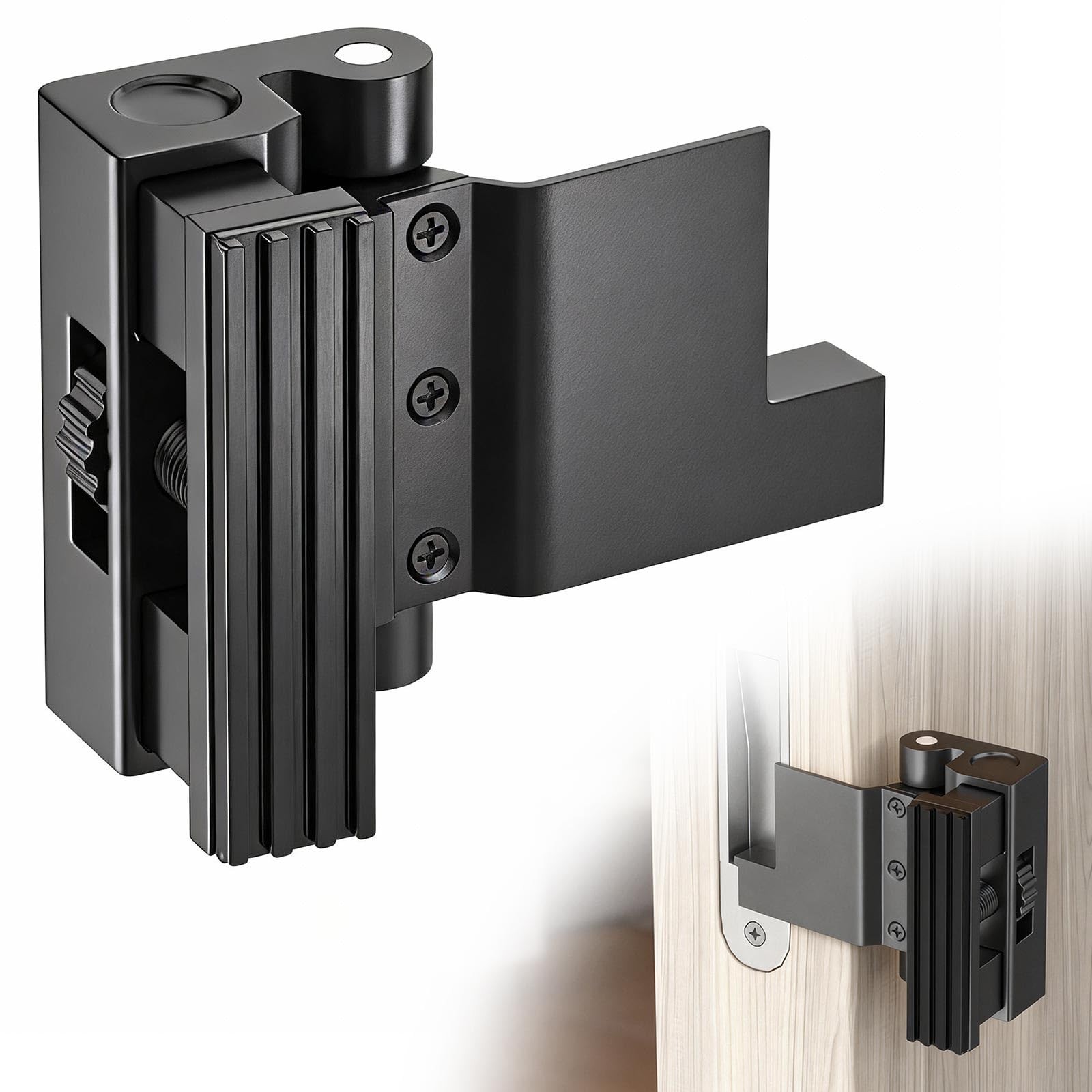 Portable Door Lock, Reinforcement Lock for Black