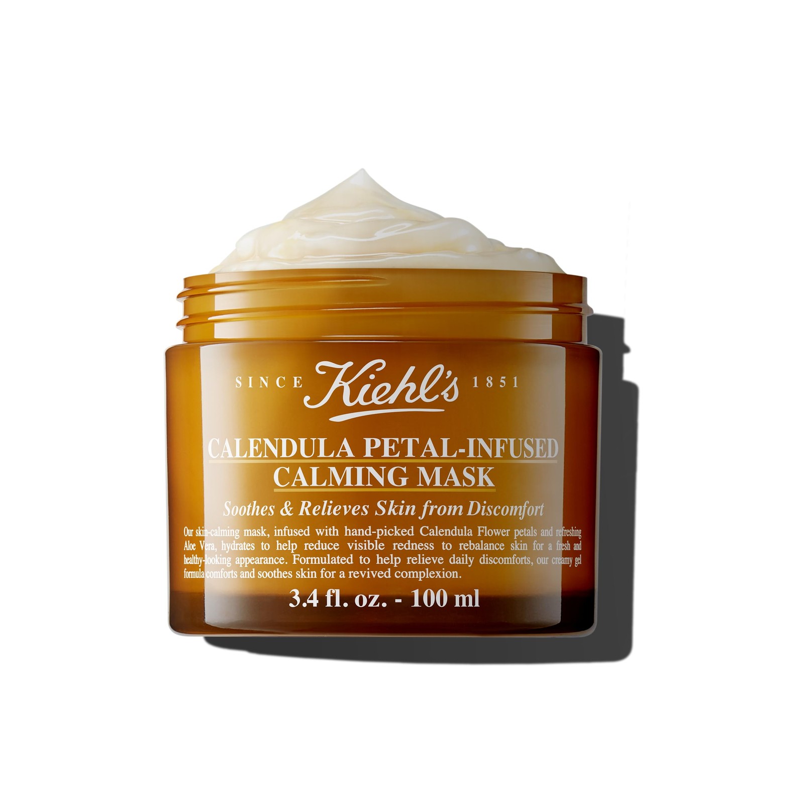 Kiehl's Calendula Petal Infused Calming Mask Hydrating Soothing Gel Face Mask Al