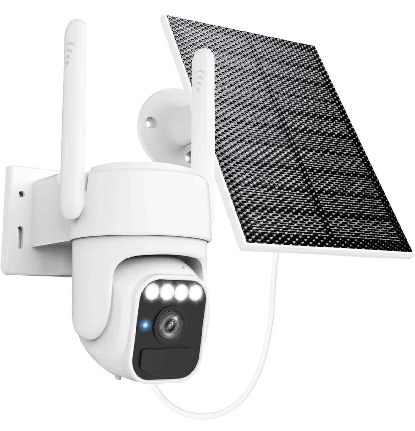 Solar Powered Security Camera, 360° Wireless Outdoor Camera,Motion Tracking, AI