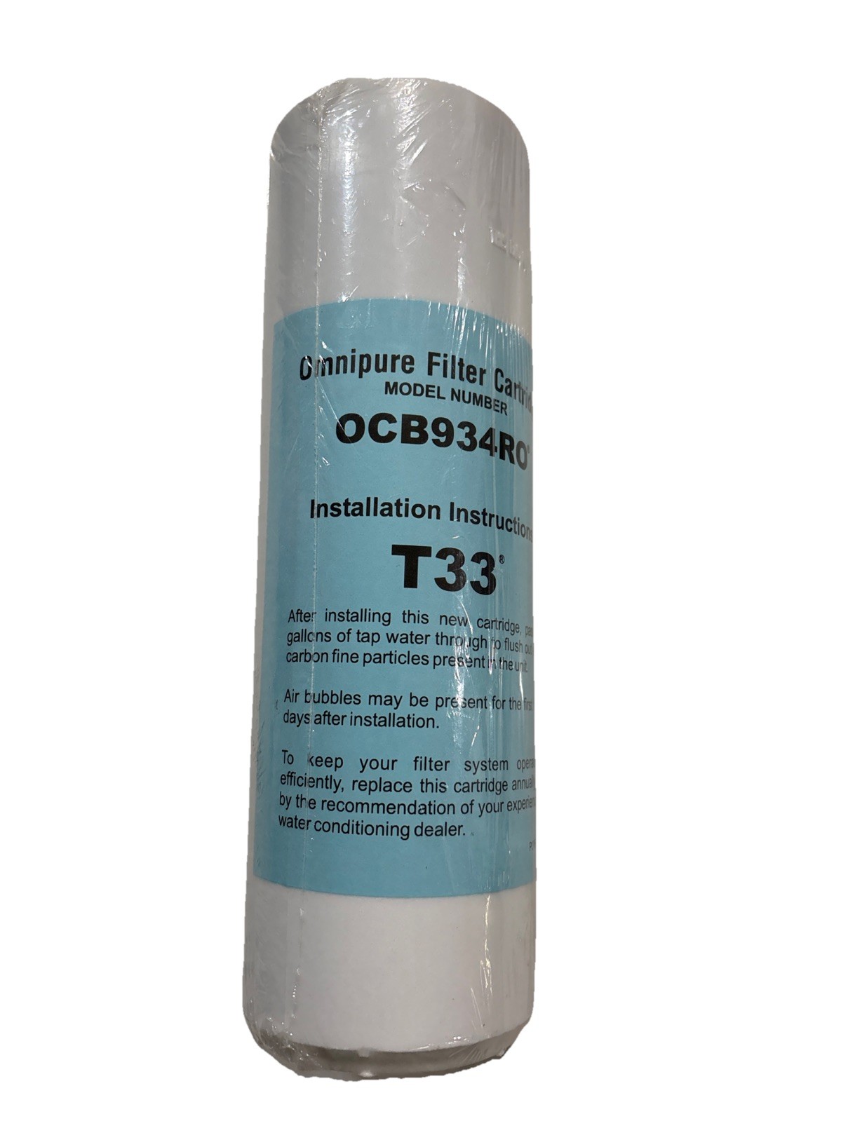 Omnipure T33 Water Filter Cartridge Model OCB934RO Old Style New Sealed