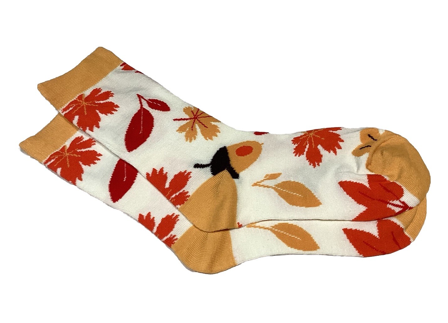 Fall Leaves Acorns Fall Socks for Women Cute Socks Novelty Socks Fun Socks