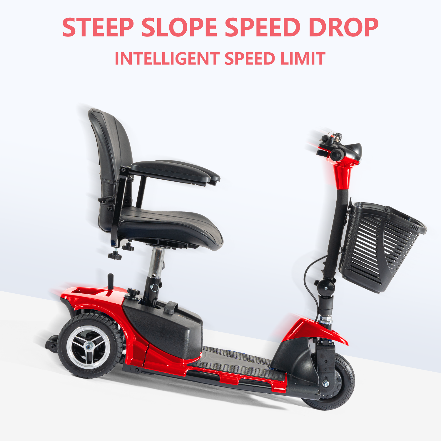 2024 3 Wheels Mobility Scooter Electric Powered Mobile Folding Wheelchair Device
