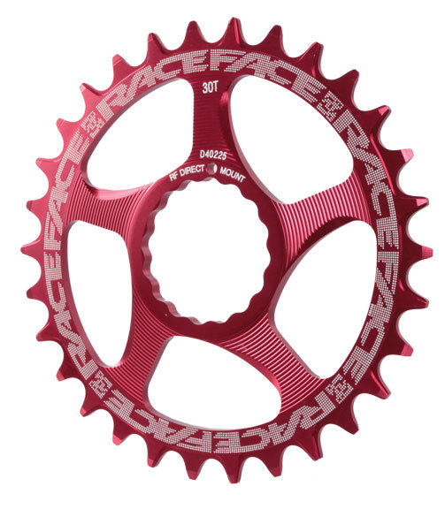 Race Face Single Narrow Wide 1x MTB Direct Mount Cinch Chainring 30t Red