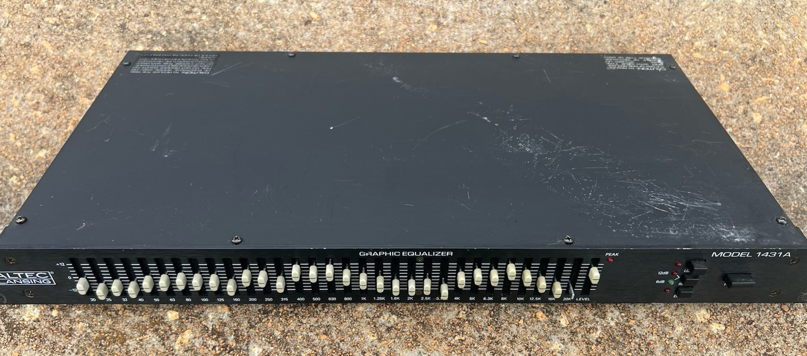Altec Lansing 1431A 31 Band 1/3 Octave Mono Graphic rackmount Equalizer EV EQ131