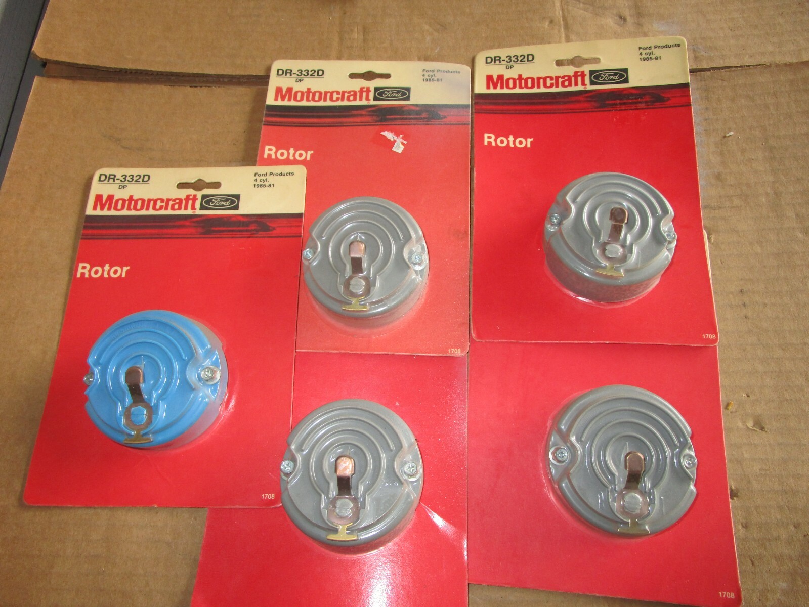 Motorcraft DR332D Dist Rotor 4 cyl Mustang Fairmont Escort Lynx LTD ect 1.6 2.3