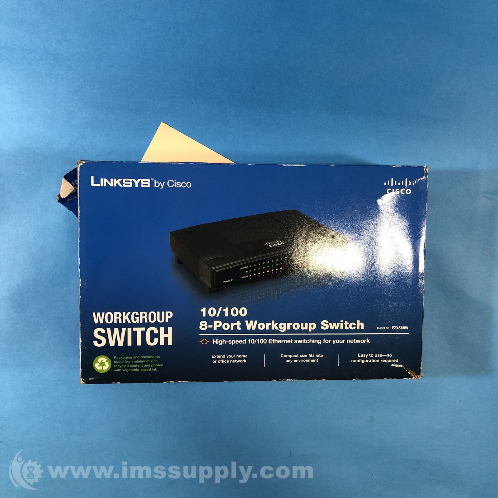 Linksys EZXS88W 8-Port 10/100 Ethernet Switch FNOB
