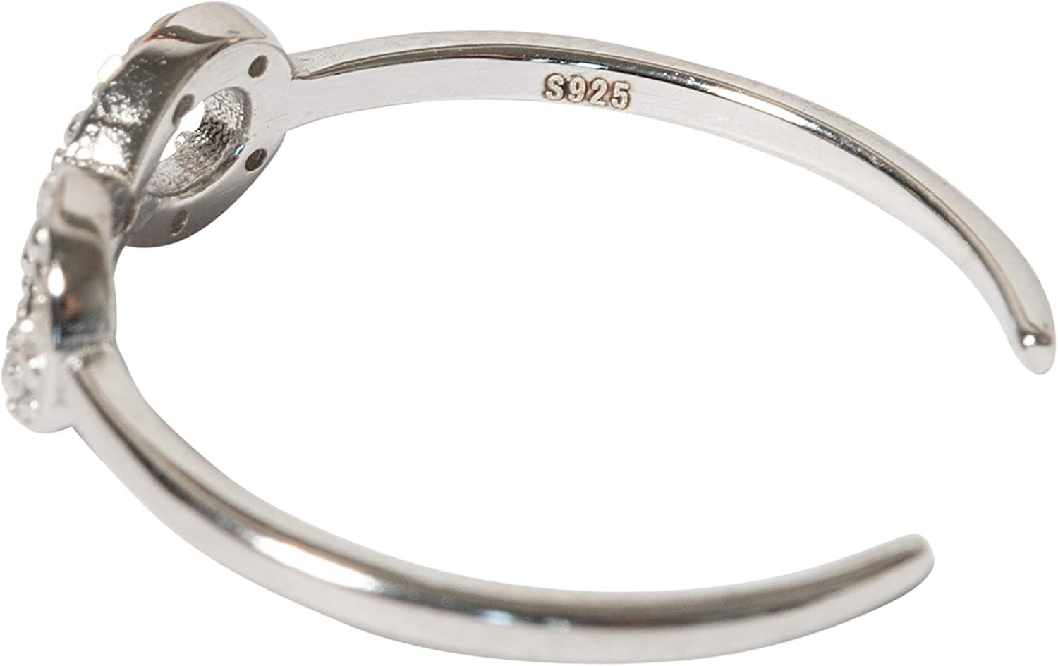 925 Sterling Solid Silver Adjustable Mixed Design Open Toe Ring Rings Finger...