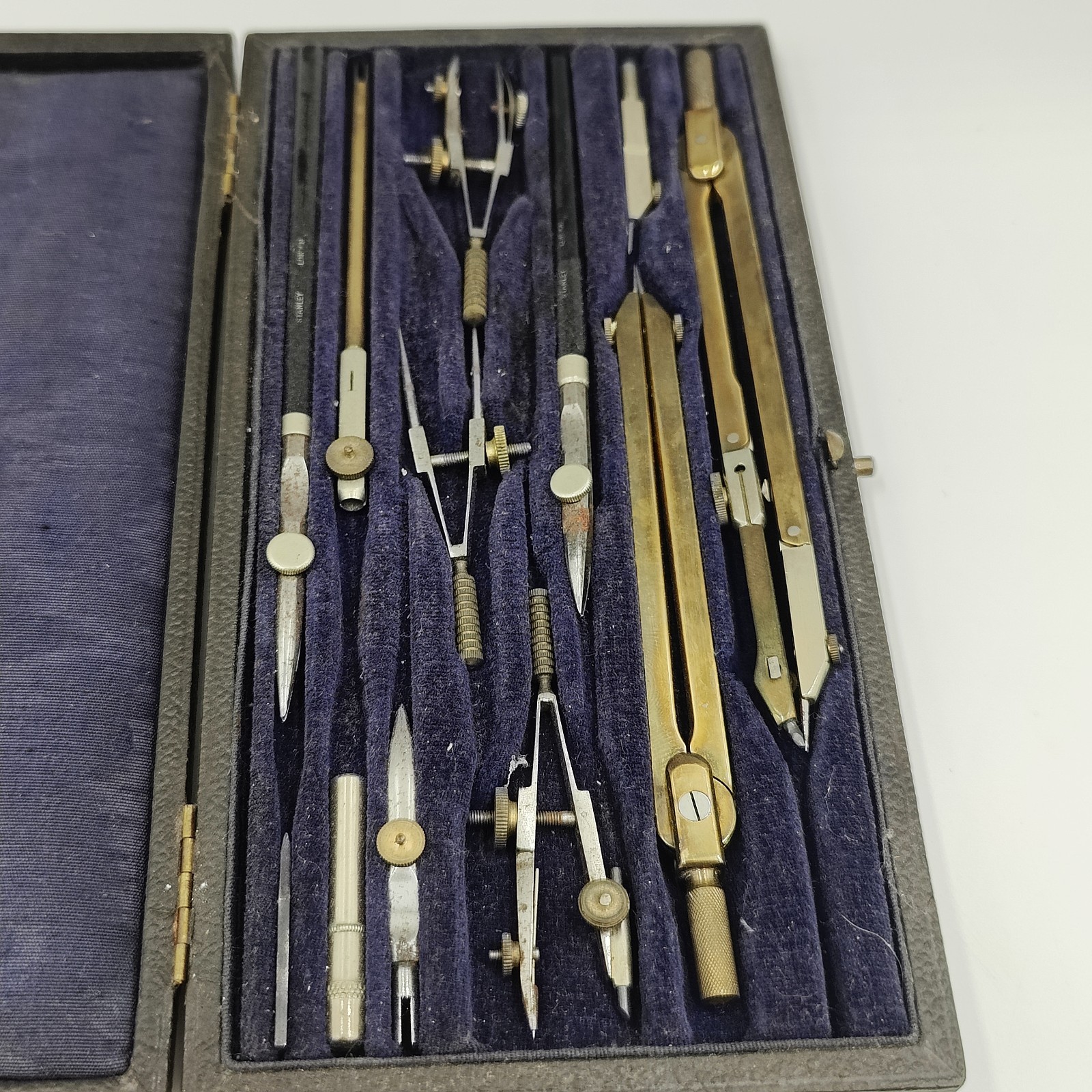 Stanley Technical Drawing Set Vintage Antique Precision Instruments Complete