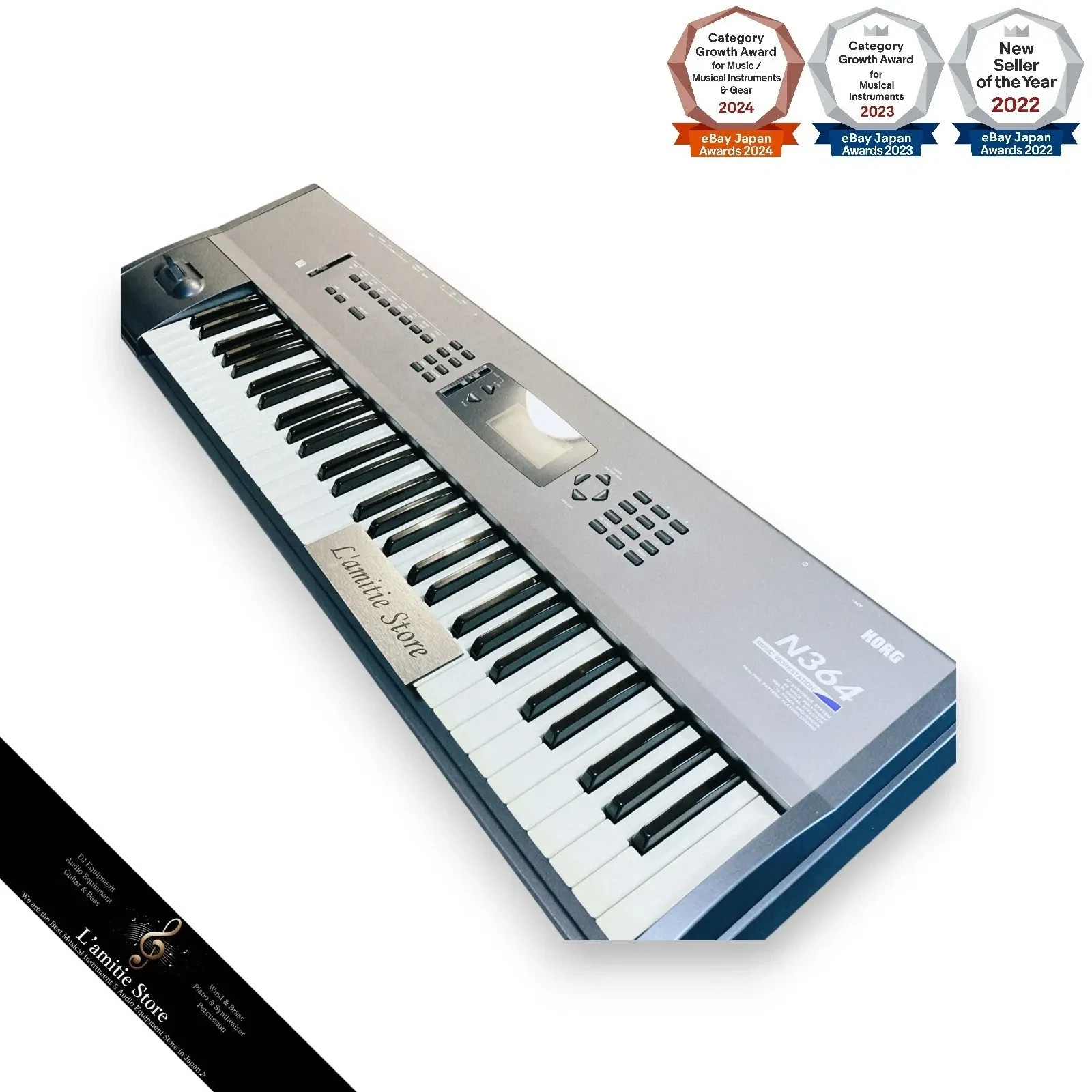 KORG N364 Music Workstation 61-Key Keyboard Synthesizer AI Synthesis System JP