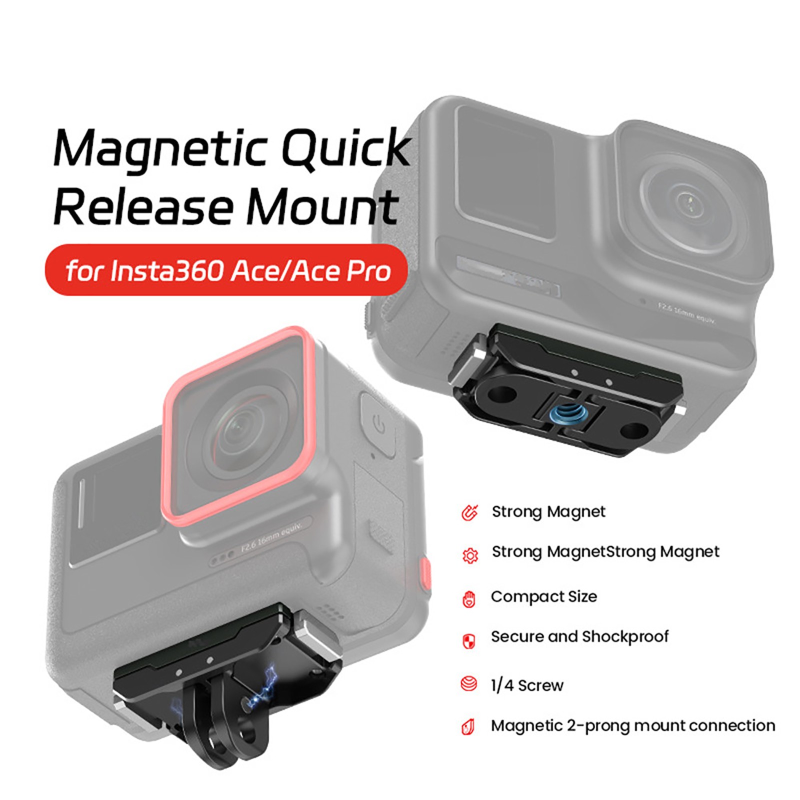 Camera Magnetic Quick Release Base Repair Accessories For Insta360 Ace Pro /Ace