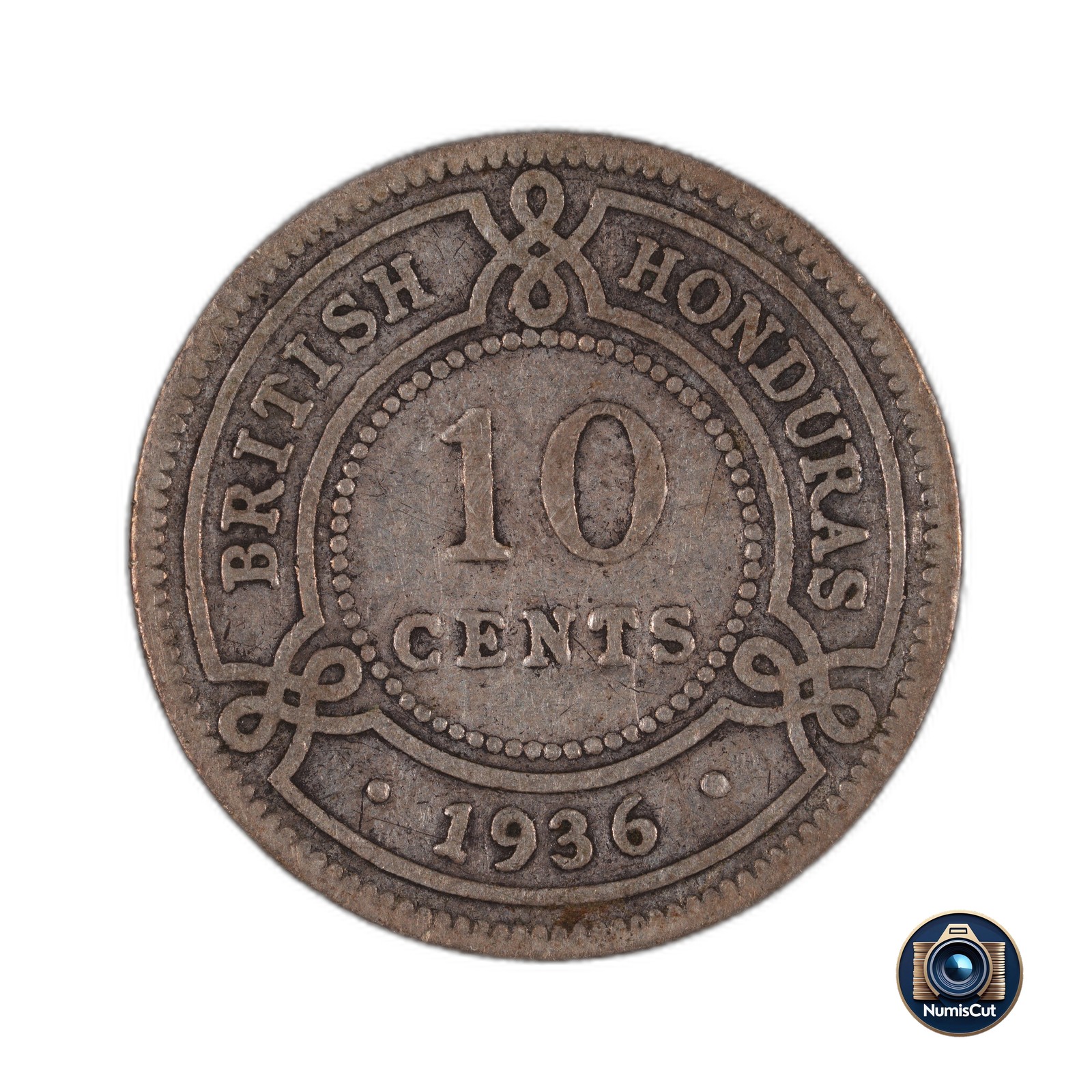 British Honduras - 10 Cents - 1936 - Silver