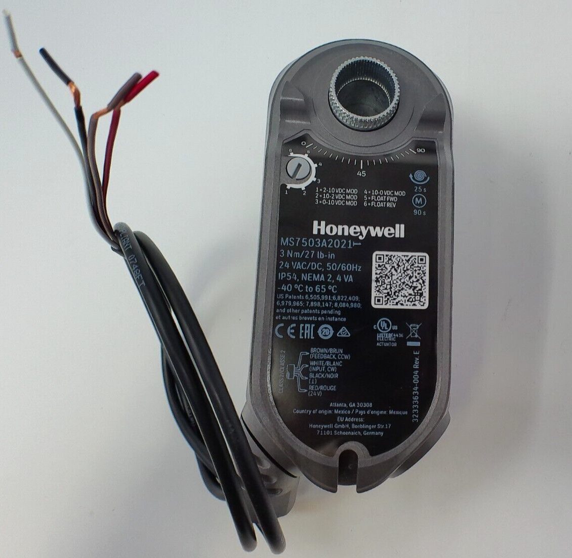 Honeywell MS7503A2021 Direct Coupled Actuator