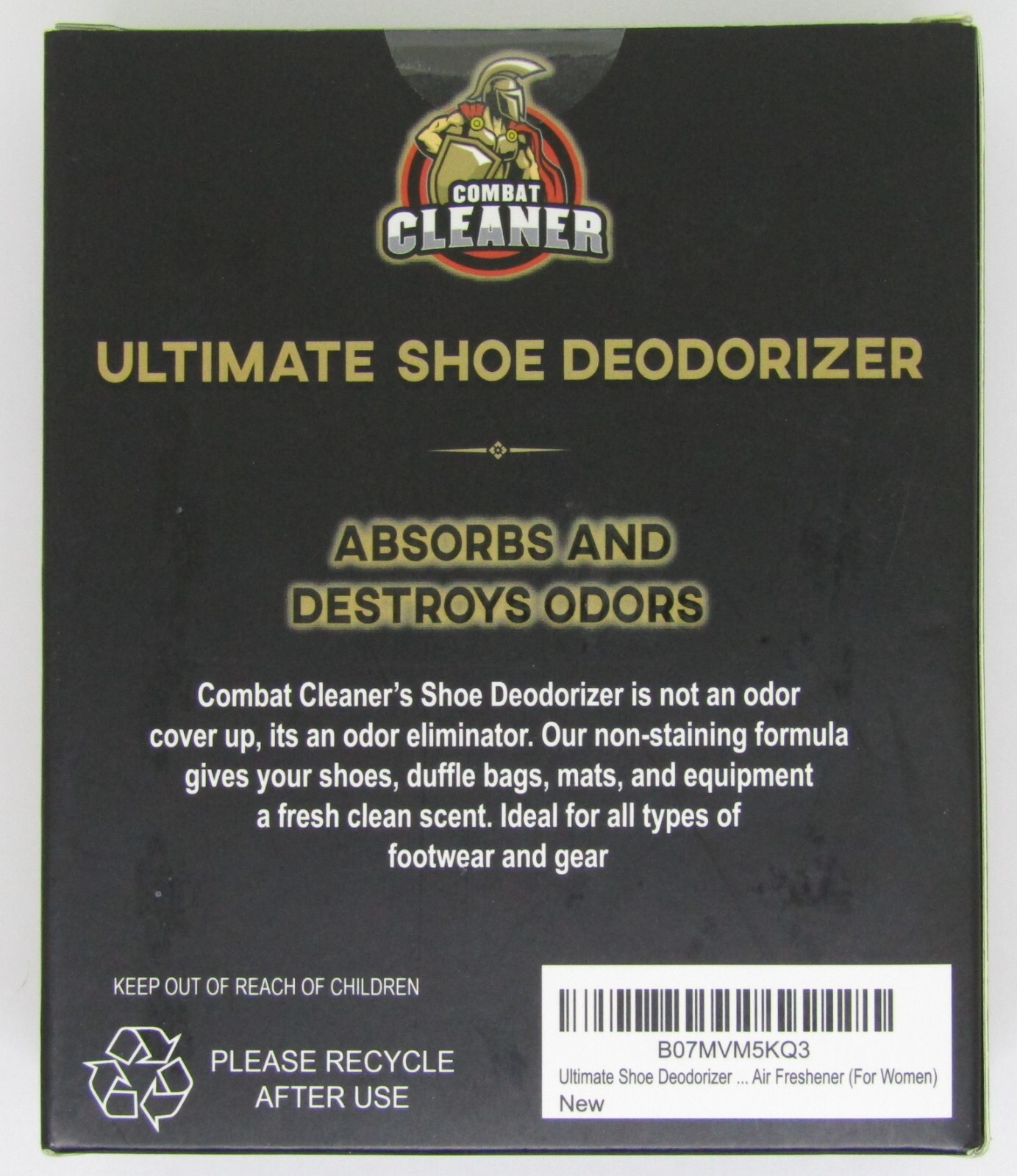 Combat Cleaner Ultimate Shoe Deodorizer for Women 3 Pack NEW